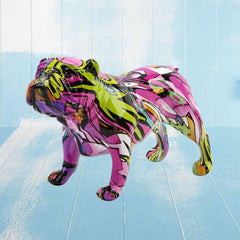 Graffiti Bulldog Sculpture Art