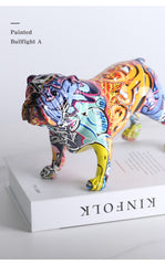 Graffiti Art Bulldog Figurine