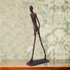 Giacometti Inspired L'Homme Qui Marche I Humanity Bronze Sculpture