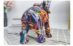 Graffiti Elephant Sculpture Art