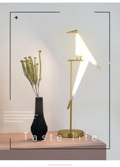 Nordic Paper Crane Table Lamp