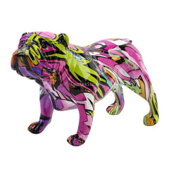 Graffiti Bulldog Sculpture Art