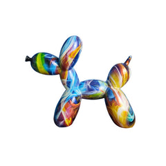 Graffiti Balloon Dog Sculpture Art