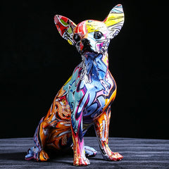 Graffitti Chihuahua Sculpture