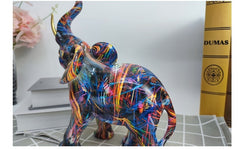 Graffiti Elephant Sculpture Art