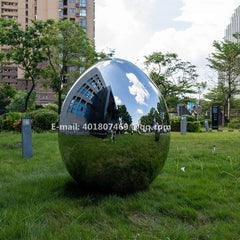 Steel Egg Garden Sculpture