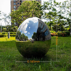 Steel Egg Garden Sculpture