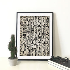 Egyptian Hieroglyphics Canvas Print