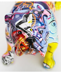 Graffiti Art Bulldog Figurine