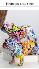 Graffiti Art Bulldog Figurine