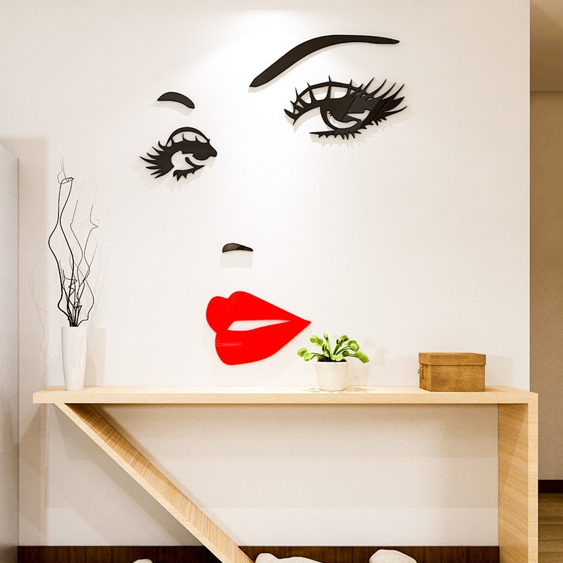 Give Me Face Acrylic Wall Decal