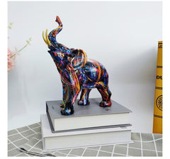 Graffiti Elephant Sculpture Art