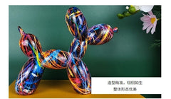 Graffiti Balloon Dog Sculpture Art