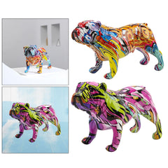 Graffiti Bulldog Sculpture Art