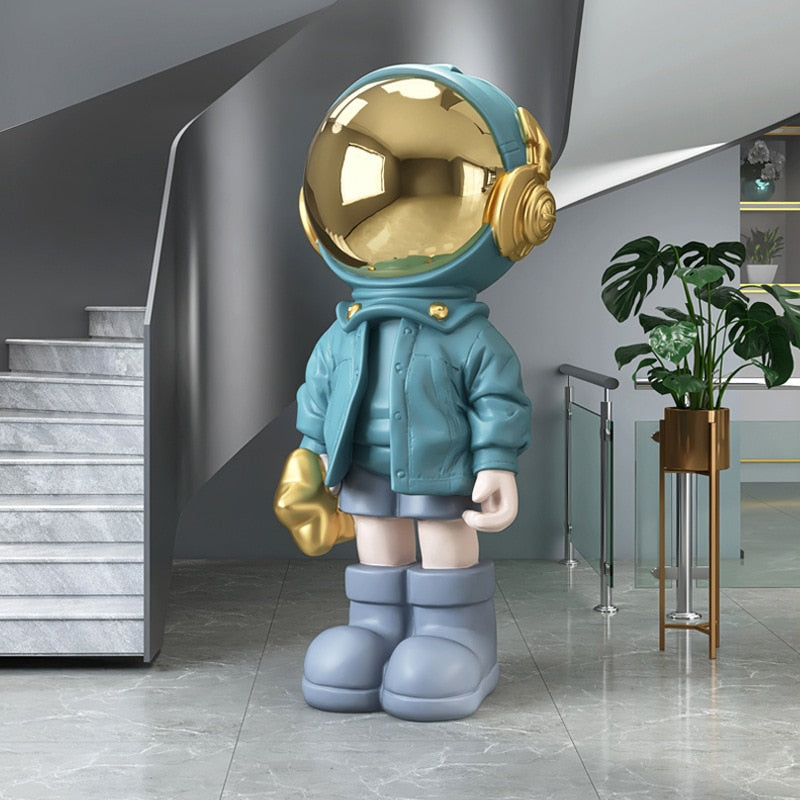 Nordic Mod Astronaut Sculpture