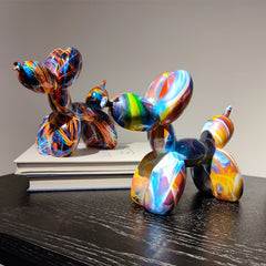 Graffiti Balloon Dog Sculpture Art