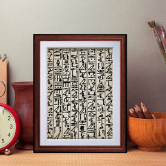 Egyptian Hieroglyphics Canvas Print