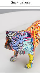 Graffiti Art Bulldog Figurine