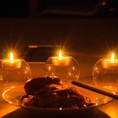 EuroSphere Glass Candle Holder