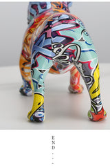 Graffiti Art Bulldog Figurine