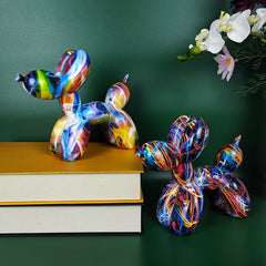 Graffiti Balloon Dog Sculpture Art