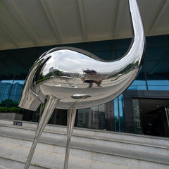 Flamingo Steel Garden Sculpture