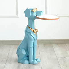 GeoDog Sculpture with Tray