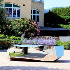 GeoRock Steel Garden Sculpture