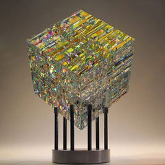 Allspark Glass Cube Sculpture