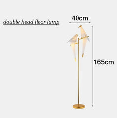 Nordic Paper Crane Floor Lamp