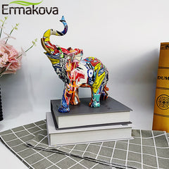 Graffiti Elephant Sculpture Art