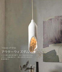 Japanese Plaster Chandelier