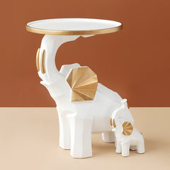 GeoElephant Sculpture with Tray