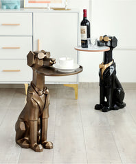 GeoDog Sculpture with Tray