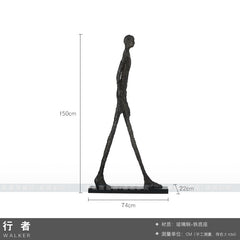 Giacometti Inspired L'Homme Qui Marche I Humanity Sculpture