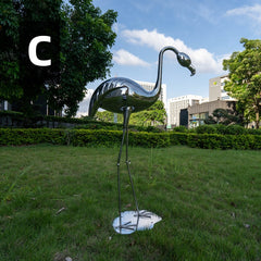 Flamingo Steel Garden Sculpture