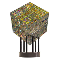 Allspark Glass Cube Sculpture