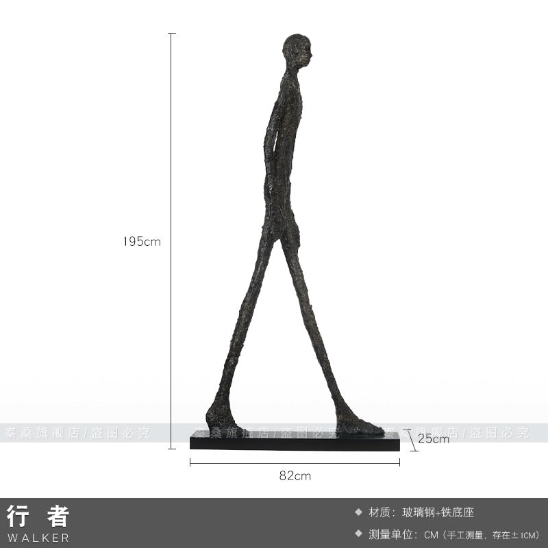 Giacometti Inspired L'Homme Qui Marche I Humanity Sculpture