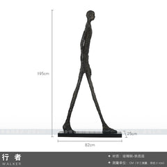 Giacometti Inspired L'Homme Qui Marche I Humanity Sculpture