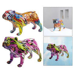 Graffiti Bulldog Sculpture Art