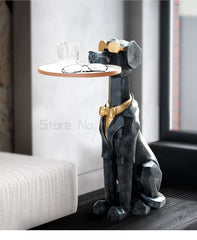 GeoDog Sculpture with Tray