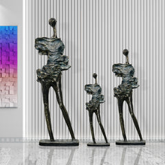 Giacometti Inspired Cloaked Humanity Sculpture