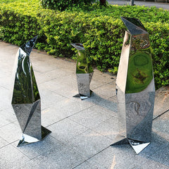 Mirror Landscape Penguin Sculpture