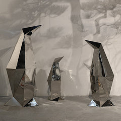 Mirror Landscape Penguin Sculpture