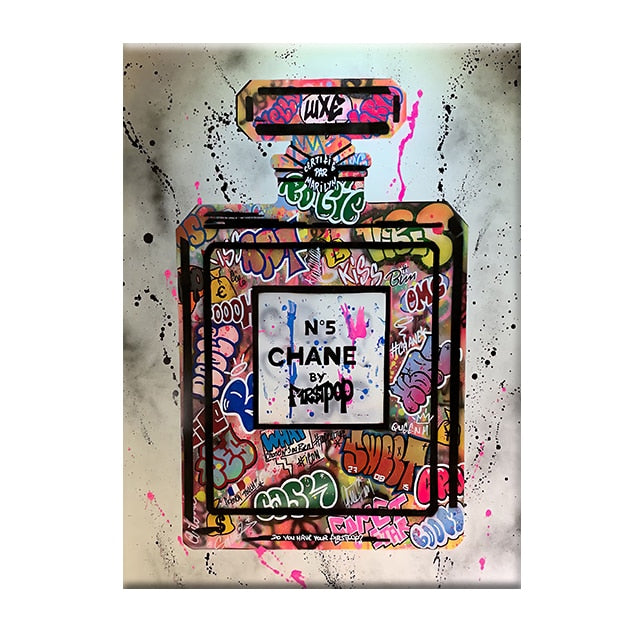 Designer Perfume Pop Art Canvas Print