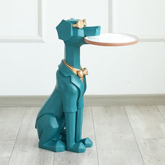 GeoDog Sculpture with Tray