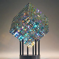 Allspark Glass Cube Sculpture