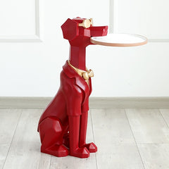 GeoDog Sculpture with Tray