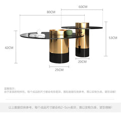 Luxination Glass Tea Table