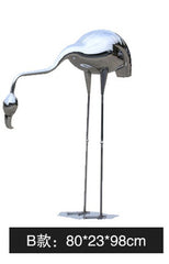 Flamingo Steel Garden Sculpture